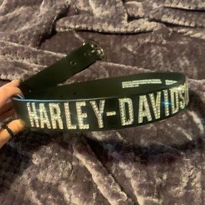 Belt Harley-Davidson bling size medium (missing a few stones on H&A letters)